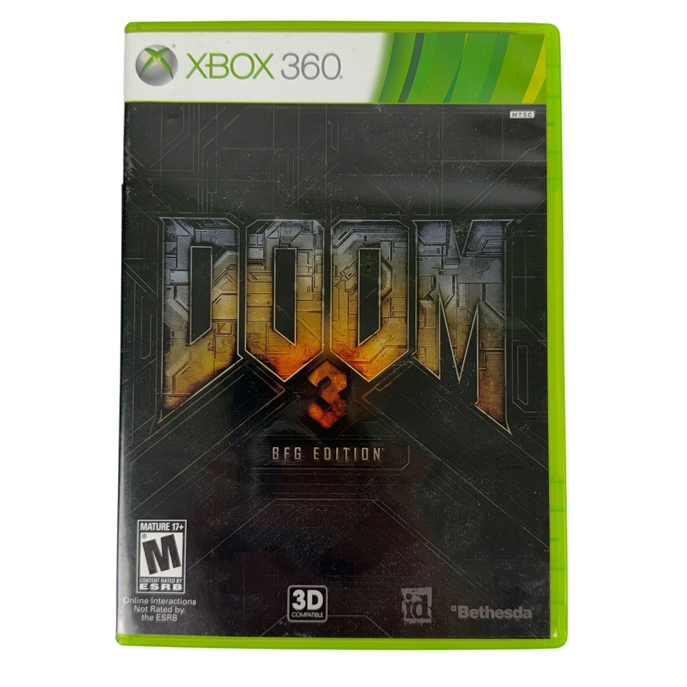 Doom 3 BFG Edition Xbox 360 Remastered Includes Doom 1 2 and Lost Mission NTSC